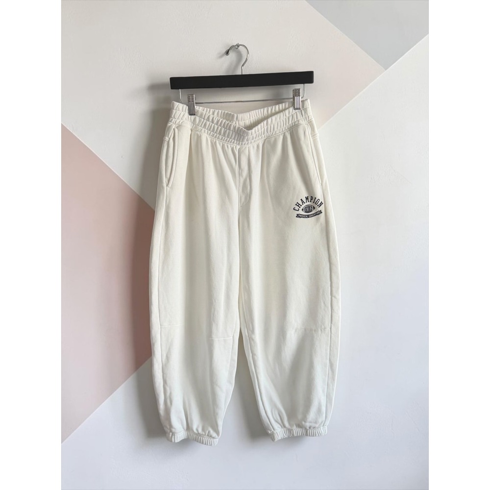 Champion 1919 Physical Education Sweatpants Mens Small Cream‎ Off White Joggers